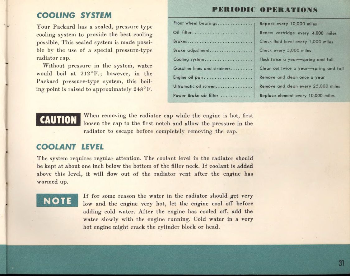 1956 Packard Owners Manual Page 28